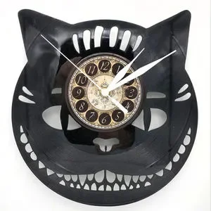ALICE IN WONDERLAND SHESIRE CAT record clock