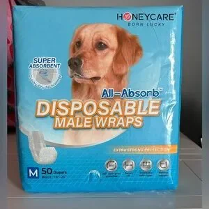 All-Absorb Disposable Male Wraps - Blue
