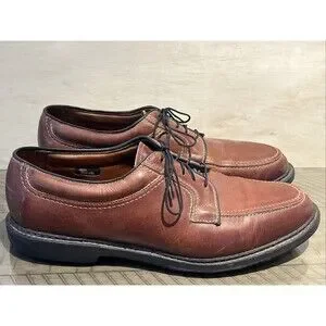 Allen Edmonds Men's 10.5 Brown Derby Dress Shoes Leather Wilbert Lace 1951