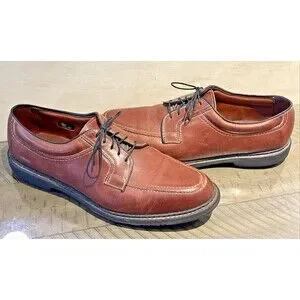 Allen Edmonds Men's 10.5 Brown Derby Dress Shoes leather Wilbert lace 1951