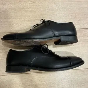 Allen Edmonds Port Washington Black Leather Cap Toe Oxford Shoes Size 11.5