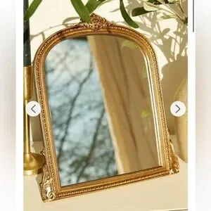 ALTAR’D STATE Gold Tone Ornate Mirror Framed Easel Style 10 x 8 inches
