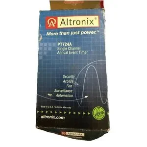 Altronix PT724A Timer 365 Day 24 Hour 1 Channel LCD Display Battery Charger