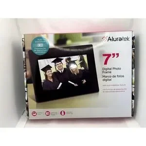 Aluratek ADPF07SF‎ 7" Digital Picture Frame With Auto Slideshow USB SD Card Slot