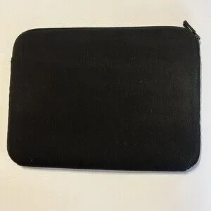 AMAZON BASICS Black Laptop Sleeve Case Top Loading Zip Up Slim Design Neoprene