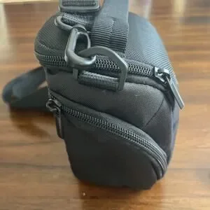 Amazon Basics Holster Camera Case Bag For DSLR Cameras Black Detachable Strap