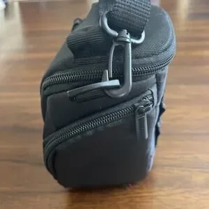 Amazon Basics Holster Camera Case Bag For DSLR Cameras Black Detachable Strap