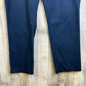 Amazon Essentials 40Wx30L Navy Blue Slim Dress Pants With Pockets & Belt…