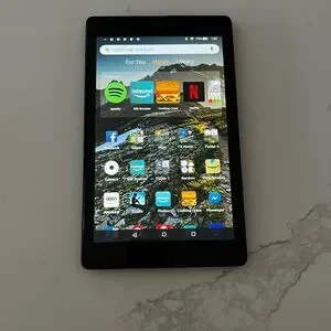 Amazon Fire Tablet With Charger - Black