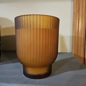 Amber Glass Vase