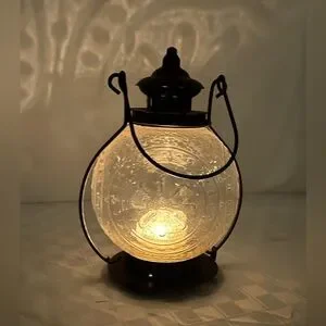 Ambient lantern glass and metal