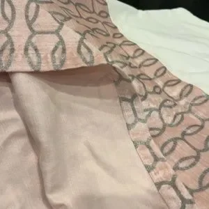Amelia Velvet Crib Skirt/Blush - Pottery Barn