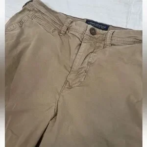American Eagle Active Flex Classic Shorts Mens Size 28 Tan Brown Pockets Preppy