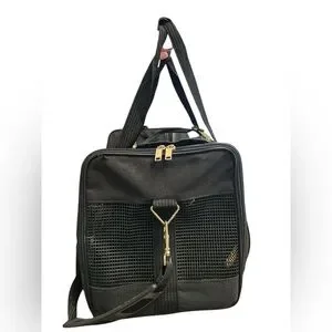 American Tourister Black Soft Case Pet Carrier Travel Bag
