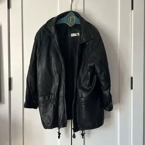 Andrew Marc Addition Geniune Leather Full Zip Jacket - L