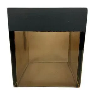 Anne Klein New York Tissue Box Holder Black Brown Acrylic Bathroom Decor