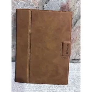 Antbox IPad 10.2 Case Generation 2019 Premium Brown Vegan Leather With Pen Holde