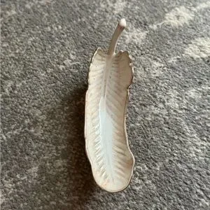 Anthropologie Artemis Bohemian Feather Trinket Dish