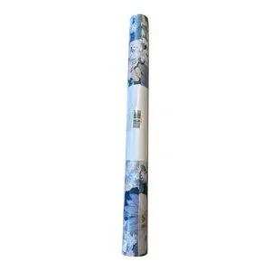 Anthropologie Blue Daisy Wallpaper NWT Floral Soft Pastel Watercolor