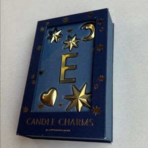 Anthropologie Gold Star And Moon Candle Charms