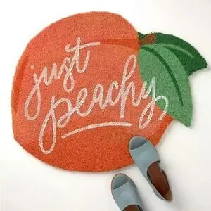 Anthropologie Just Peachy Doormat