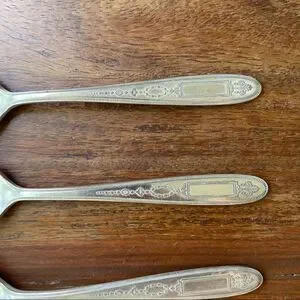 Antique 1921 Oneida Community Plate Grosvenor Teaspoons Set Of 5 No Monogram