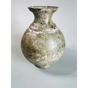 Antique Old Bronze Asian Vessel Vase Collectible Home Decor