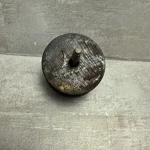 Antique Vintage 1850s? Wood Door Knob Drawer Pull Handle Mother Of Pearl Inlay