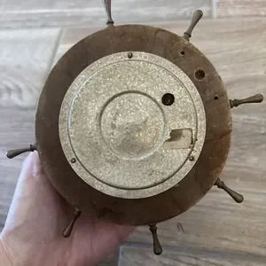 Antique West German Nautical Wheel Stormy Rain Change Fair Very Dry -Parts Only