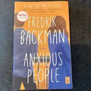 Anxious People by Fredrik Backman softcover paperback book