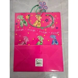 Any 20/$12 "It's A Girl" Pink Ballet Slippers Party Gift Bag