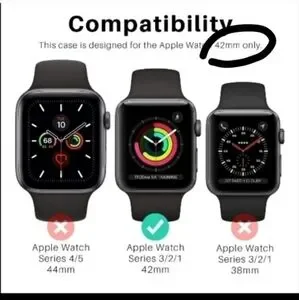 Apple IWatch Tempered Glass Case 3/2/1 42mm Screen Protector