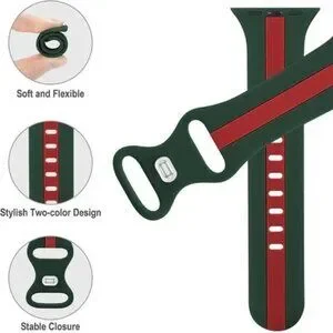 Apple Men/Women Soft Silicone Designer Sport Wristbands For Apple Watches