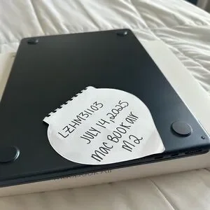 Apple Midnight Laptop With Aluminum Finish And Original Power Cord