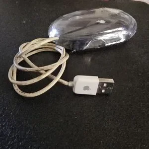 Apple Pro Clear USB Mouse With White Cable