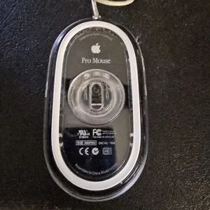Apple Pro Clear USB Mouse With White Cable