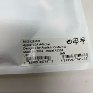 Apple VGA Adapter For IPad IPhone And IPod Touch