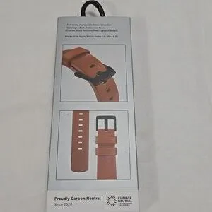 Apple Watch Band In Natural Tan Leather