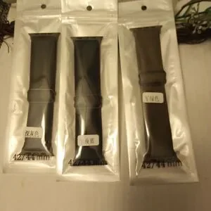 Apple watch band three pack green gray and dark blue