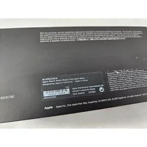 Apple Watch Black Unity Sport Band 42mm 44mm 45mm ORIGINAL AUTHENTIC
