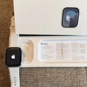 Apple Watch Series 9 45mm In Silver Aluminum
