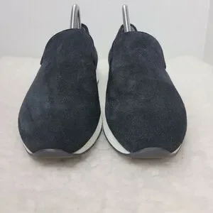 Aquatalia Karsyn Womens Sneaker Size 9.5 Black Suede Weatherproof Slip On Shoes