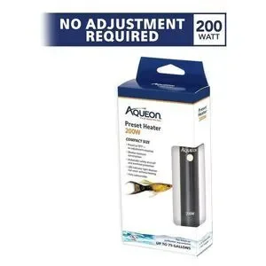 Aqueon 200W Preset Aquarium Submersible Heater Up To 75 Gal. All Water …