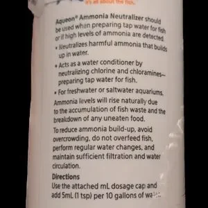 Aqueon Ammonia Neutralizer Aquarium Water Conditioner Treatment NWT