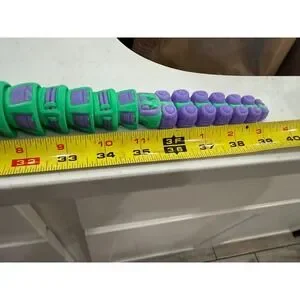Articulated Rattlesnake Fidget Toy – 3 Ft Long 3D Printed Snake Tail Rattles &