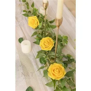 Artificial Flowers 25Pcs Fake Flowers Fall Roses Perfect For DIY Wedding Bouquet