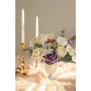 Artificial Flowers Combo Box Set Faux Flowers Bulk Flower Leaf With Stems DIY