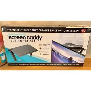 As Seen On TV SCREEN CADDY MONITOR AND TV TOP SHELF - SPACE SAVER 13.4" X 6.5"S