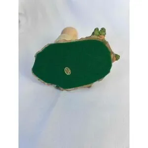 Asian Karate Broom Monk Garden Vegetables Figurine Resin