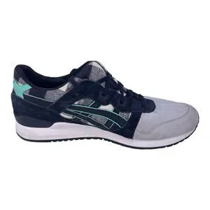 ASICS GEl LYTE Lll FLanel Tongue Running Mens Size 10.5 Black Plaid Sneakers